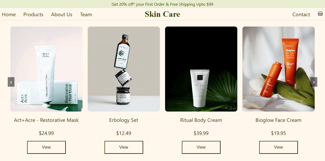 Skin Care screenshot